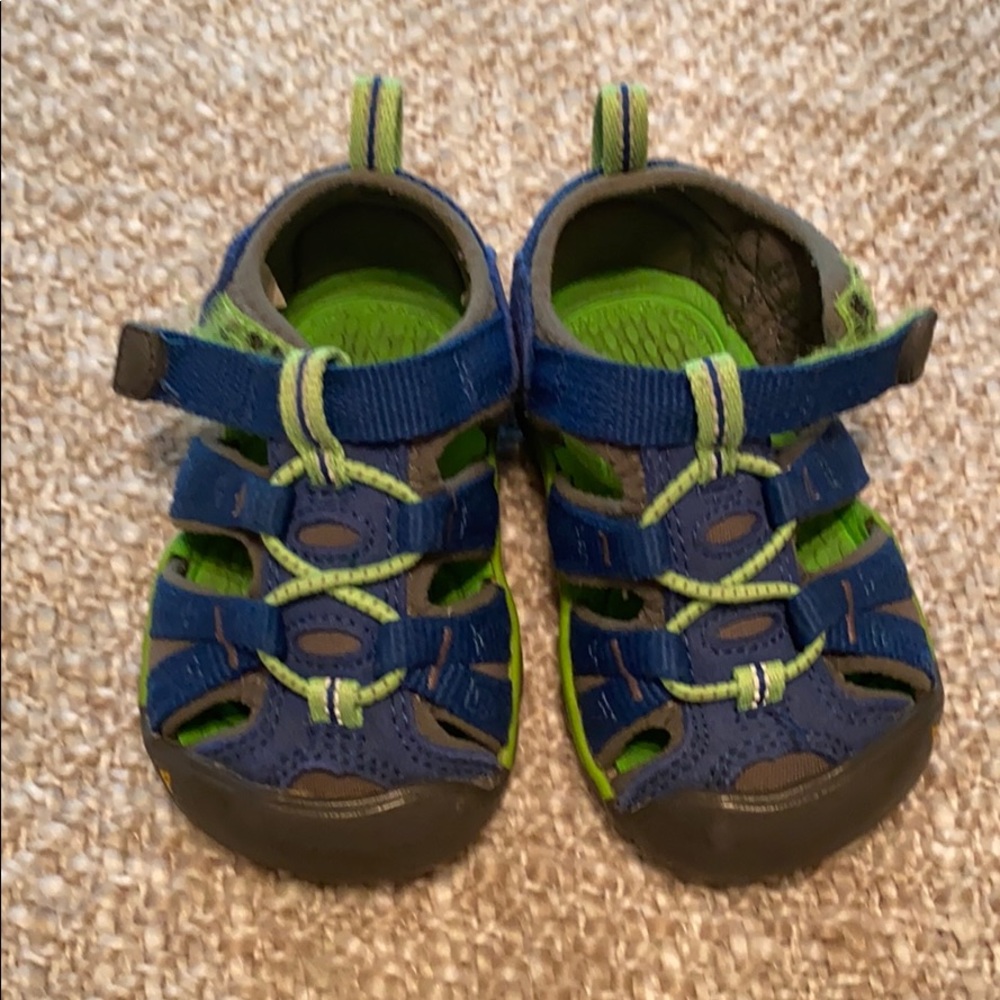 Keen Baby Shoes size 4 Blue & Green